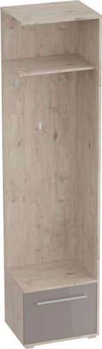 Вешалка для одежды Мебельград Фан 50x40x210 (дуб бонифаций/мокко глянец)