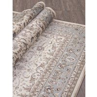 Ковер для жилой комнаты Merinos Valencia Deluxe F014-STAN-CREAM-L.BLUE (2х3)