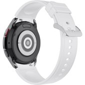 Classic силиконовый для Samsung Galaxy Watch4/5/6 (20 мм, белый)