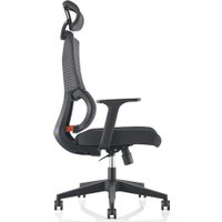 Офисное кресло SitZone U-065A (сетка/ткань, черный) в Бобруйске