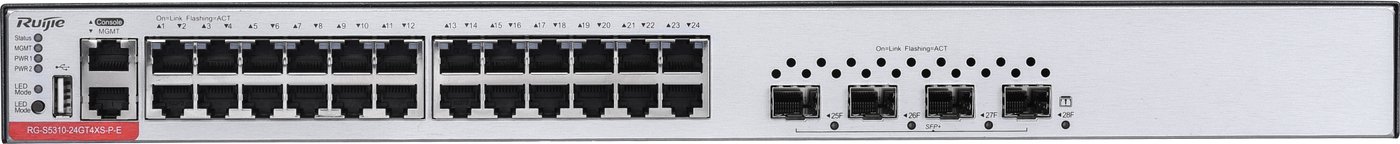 

Управляемый коммутатор 3-го уровня Ruijie Networks RG-S5300-24GT4XS-E