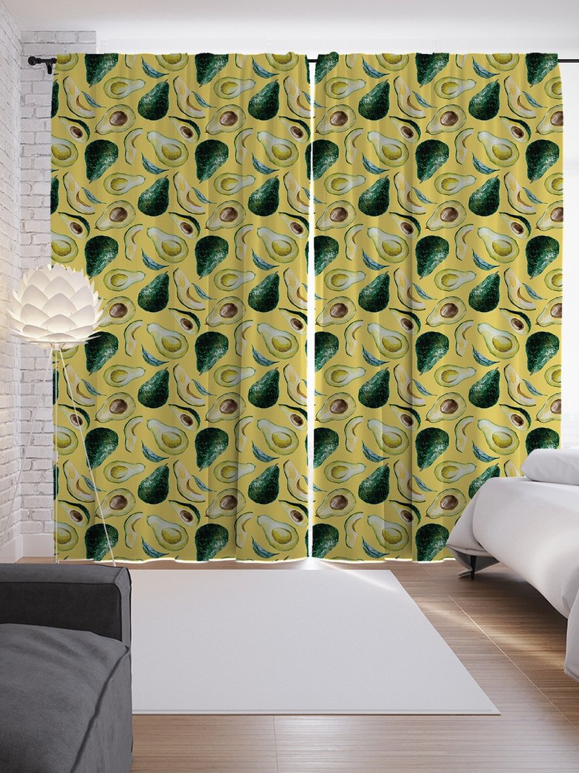 

Комплект штор JoyArty Зеленый авокадо p_66835 (145x265)