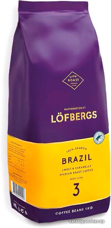 Кофе Lofbergs Brazil зерновой 1 кг