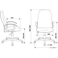 Офисное кресло Бюрократ CH-808LT (черный)