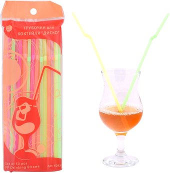 Набор соломок Мультидом Диско YD13-154 (50 шт)