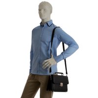 Мужская сумка Poshete 250-9628-BLK (черный)