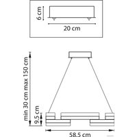 Припотолочная люстра Lightstar Rotonda 736323