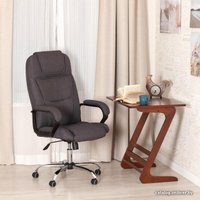 Офисное кресло TetChair Bergamo (ткань, хром 22/темно-серый F68) в Солигорске