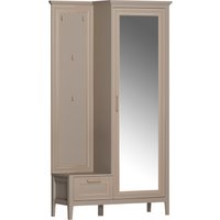 Тумба для обуви Black Red White Classic С вешалкой PPK1D1K/P (глиняный серый)