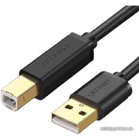 Кабель Ugreen US135 USB Type-A - USB Type-B (1.5 м, черный)