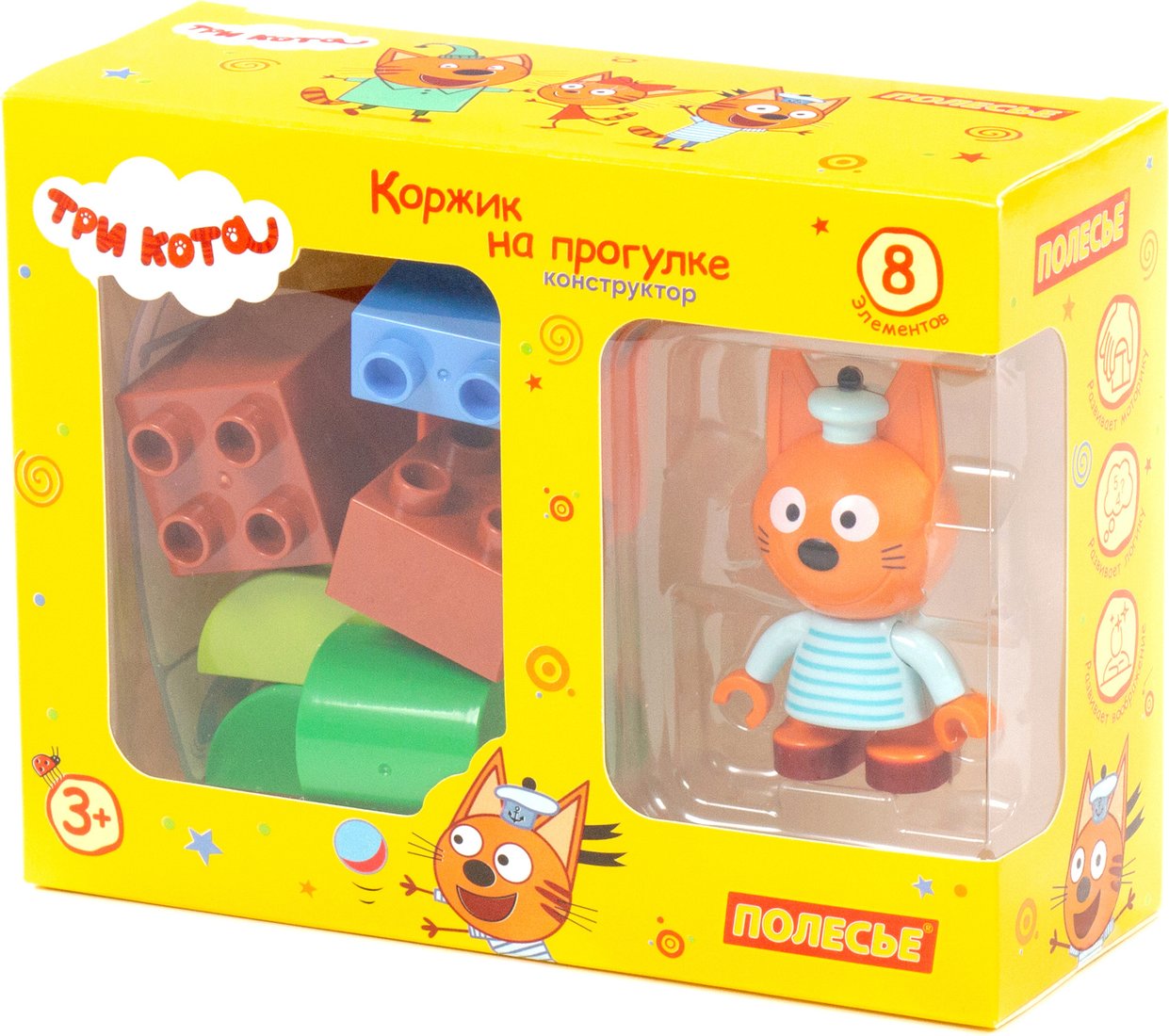 

Конструктор Полесье Макси. Три кота. Коржик на прогулке 63745 (8эл)