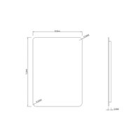  Roxen Зеркало Bella smart touch 510055-50ST (с бесконтактным сенсором и подсветкой)