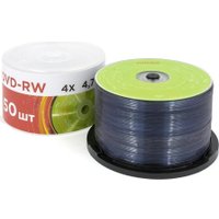 DVD-RW диск Mirex 4.7Gb 4x UL130032A4B (50 шт.)