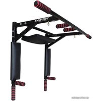 Турник с брусьями МК Уралспорт 3 в 1 30250ПГ (черный)