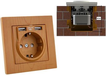 Розетка Mutlusan Rita 2220 619 0258