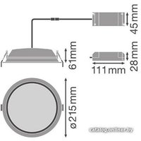 Точечный светильник Ledvance Downlight 35W 4000K WT