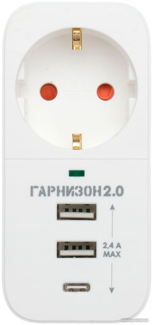 Сетевой фильтр Гарнизон SKT-1-CU2-W