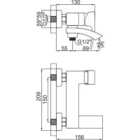 Смеситель Gerhans K13314D