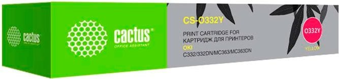 

Картридж CACTUS CS-O332Y (аналог OKI 46508733)