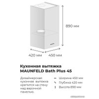 Кухонная вытяжка MAUNFELD Bath Plus 45 (нержавеющая сталь)