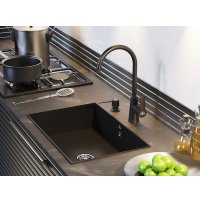 Дозатор для моющего средства Paulmark Sauber D001-401(AN) (черный/антрацит)