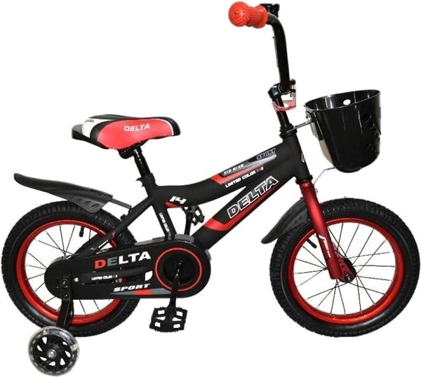 

Детский велосипед Delta Sport 14 2020 (черный/красный)