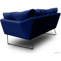Диван Brioli Анико двухместный (V11/темно-синий)