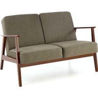 Диван Halmar Milano 2S tap. Castel 39 (оливковый/орех)