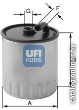 Топливный фильтр UFI 2442900