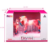 Набор фигурок Masai Mara Мир фэнтези. Семья красных единорогов MM206-422