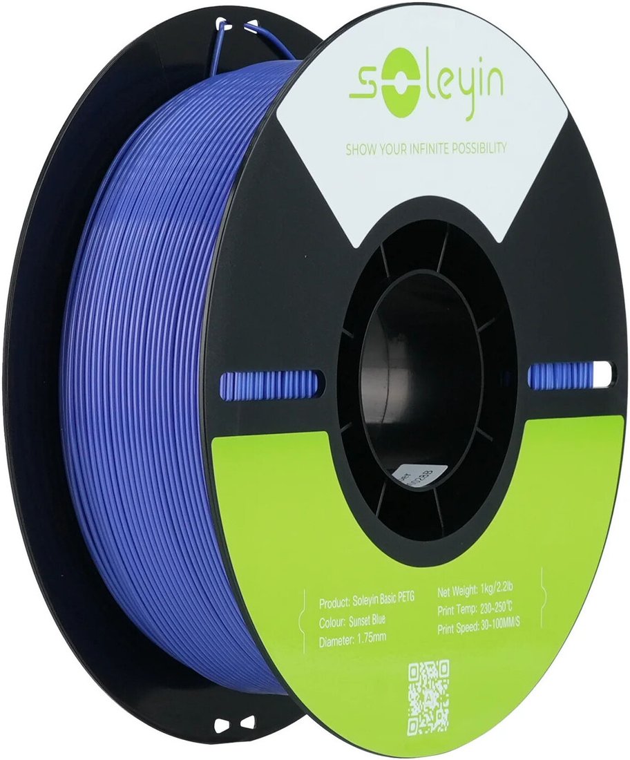 Филамент Creality PETG Basic Soleyin 1.75мм 3301030156 (1 кг, синий закат)