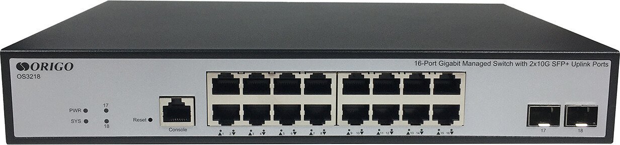 Управляемый коммутатор 3-го уровня Origo OS3218/A1A