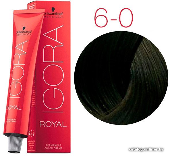 Крем-краска для волос Schwarzkopf Professional Igora Royal Permanent Color Creme 6-0 60 мл