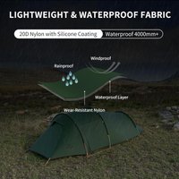 Кемпинговая палатка Naturehike Opalus 2 20D (зеленый)