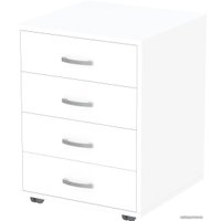 Тумба Seven Dreams SD-253 выкатная 4 ящика (белый)
