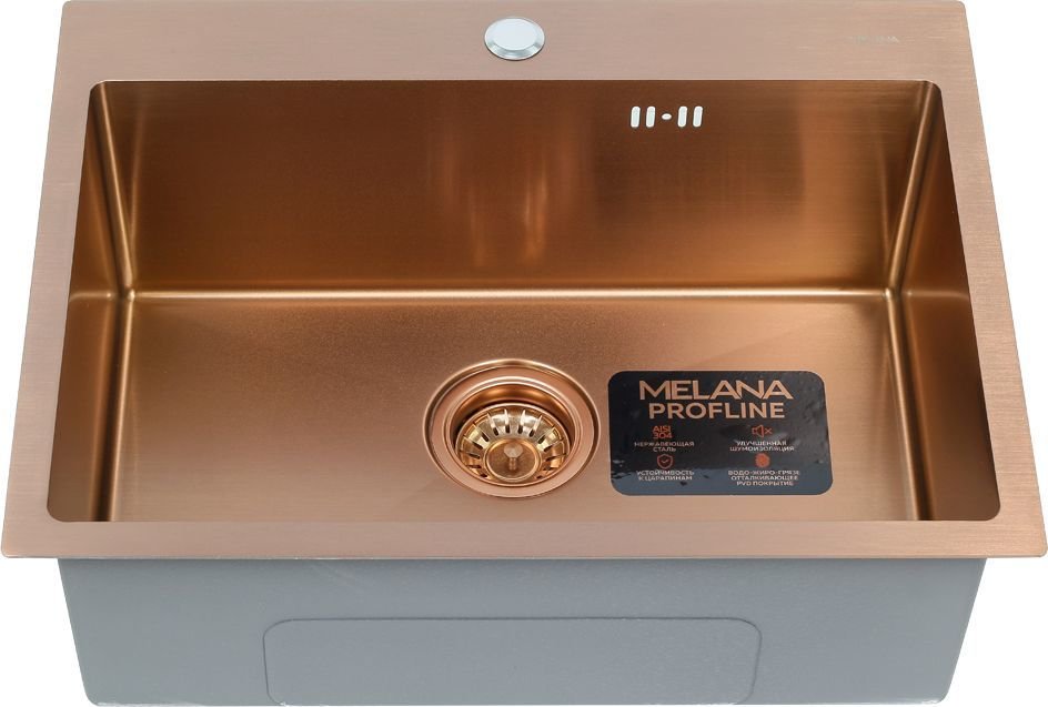 

Кухонная мойка Melana Profline D6045HC (глубина чаши 22 см, сталь 3 мм)