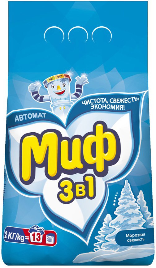 

Стиральный порошок МИФ Морозная свежесть автомат (2 кг)