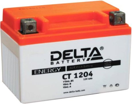 

Мотоциклетный аккумулятор Delta CT 1204 (4 А·ч)