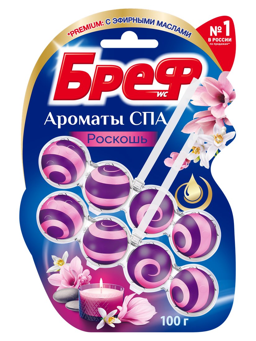 Средство для унитаза Bref Ароматы СПА Роскошь 2x50 г
