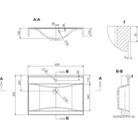 Умывальник Aquaform Nadja 60 60x50 [0448-350000]