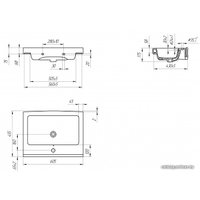  Cersanit Тумба с умывальником Moduo SB-SZ-MOD-MO60Sl/Wh + Grand 60