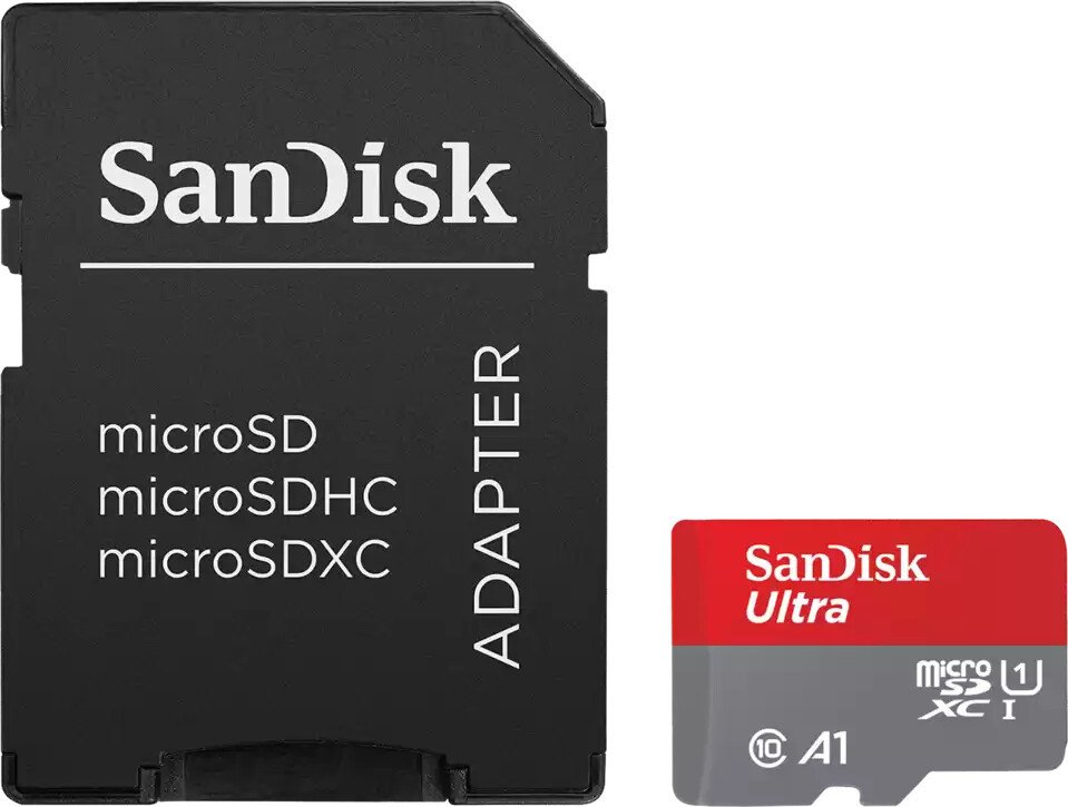 Карта памяти SanDisk Ultra microSDXC SDSQUNC-064G-ZS3MN 64GB (с адаптером)