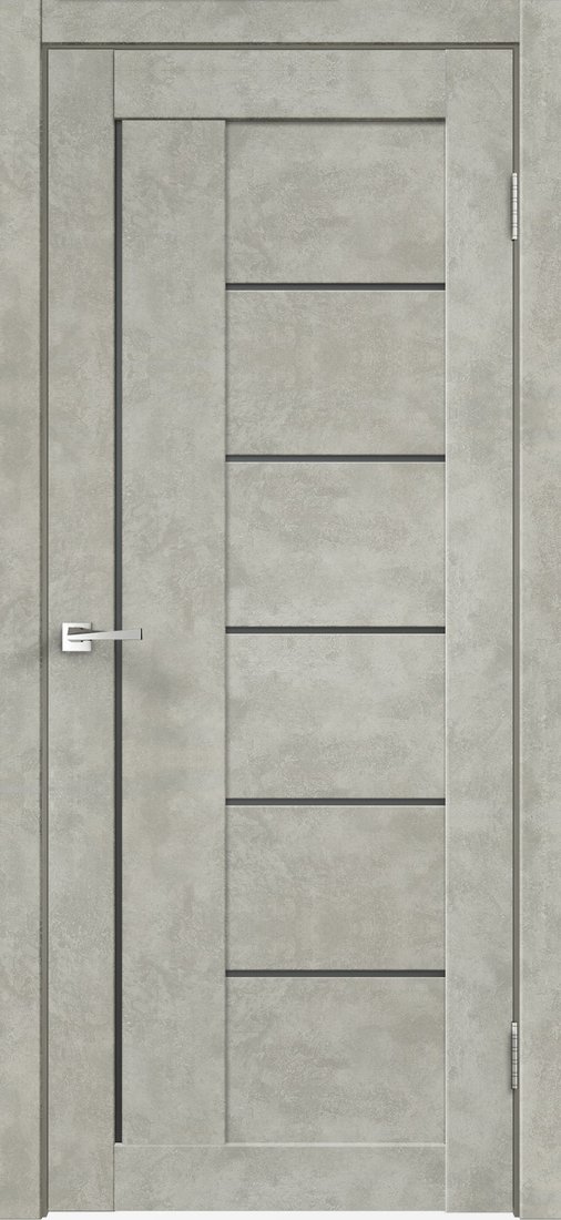 

Межкомнатная дверь Velldoris Loft 3 80x200 (бетон светло-серый, мателюкс графит)