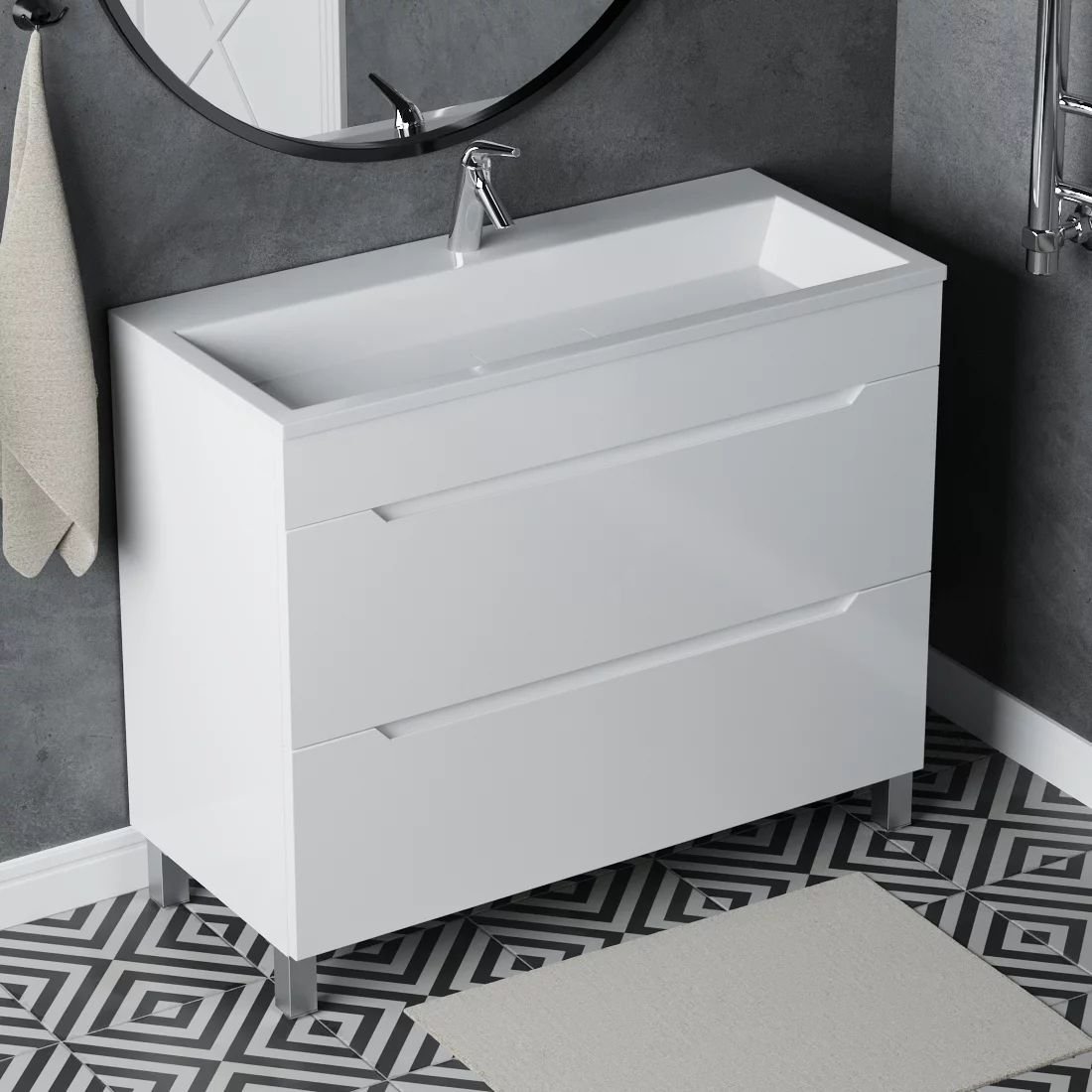 

Vela Тумба под умывальник Vela Верона 100Н под Absolute TU45077