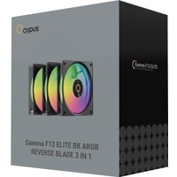 Комплект вентиляторов для корпуса Ocypus Gamma F12 Elite BK ARGB Reverse Blade 3IN1