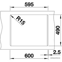 Кухонная мойка Blanco Naya 6 519639 (темная скала)