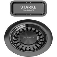 Слив-перелив Paulmark PM6024-GM (черный/вороненая сталь)