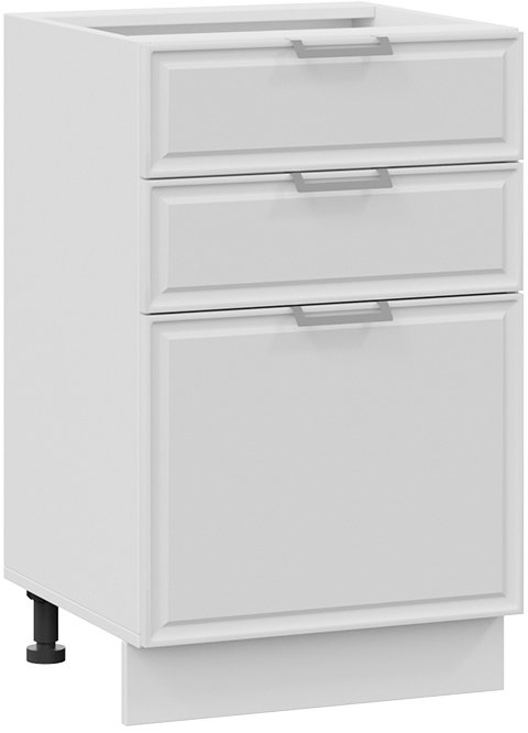 

Шкаф напольный Трия Белладжио 1Н5Я3 (белый/фон белый)