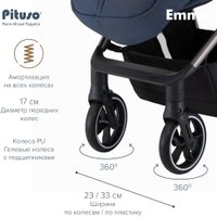 Детская коляска Pituso Emma ET6 (темно-синий)