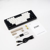 Клавиатура JEGG ZA61 White Black Brown (TNT Yellow)